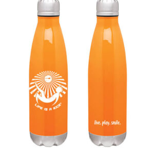 Life Is A Kick Thermal Bottle - Orange