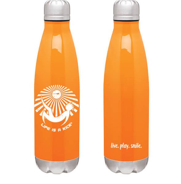 Life Is A Kick Thermal Bottle - Orange